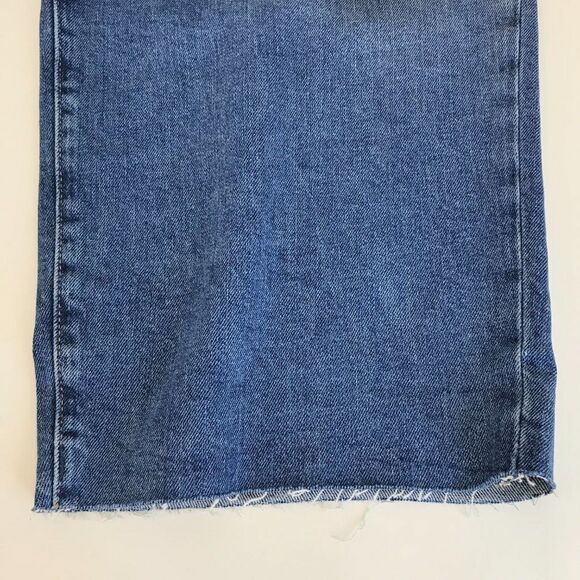 Old Navy High Rise O.G. Loose Jeans Women’s Plus Size 26 Raw Hem Stretch - Picture 4 of 15